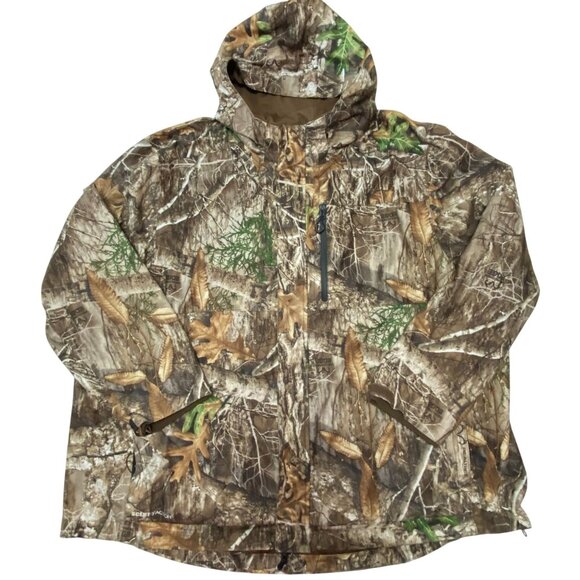 Men's Realtree Edge Camouflage Hooded Hunting Jacket 3xl Scent-Factor - Picture 1 of 12